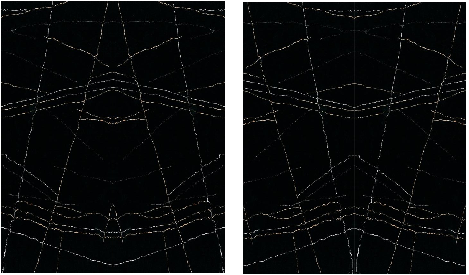 Engineered Quartz Marble Series FC815 Lauren Black Gold for Countertops , Vanity , Prefab , Tiles , Walls