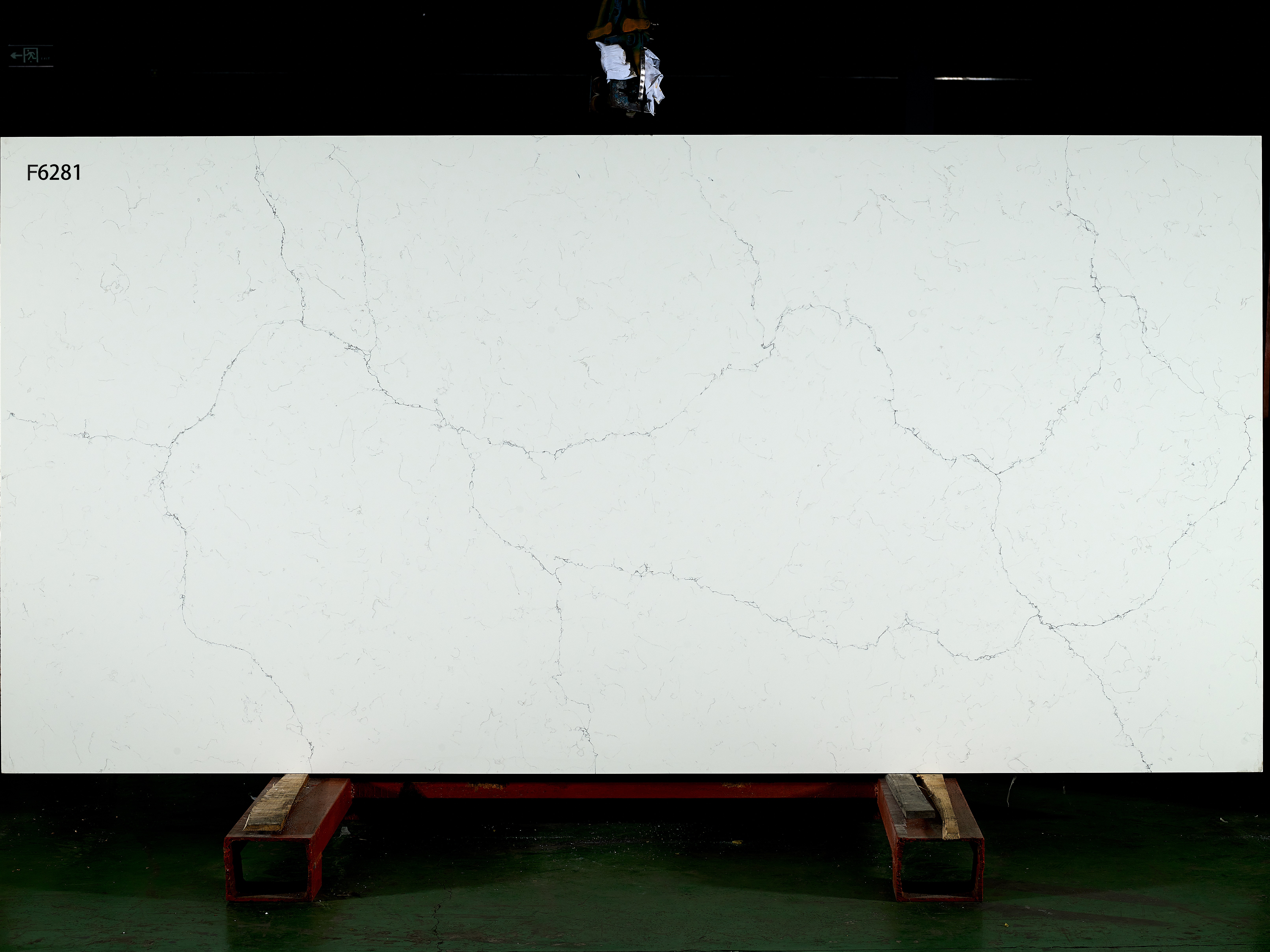  Engineered Quartz Marble Series F6281 Elizabeth White for Countertops , Vanity , Prefab , Tiles , Walls