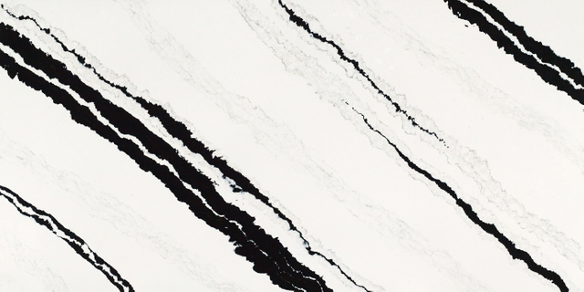 Engineered Quartz Calacatta Series FA661 Calacatta Panda White for Countertops , Vanity , Prefab , Tiles , Walls